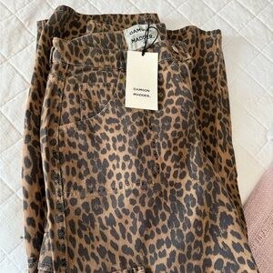 NWT Damson Madder Leopard Print Jeans